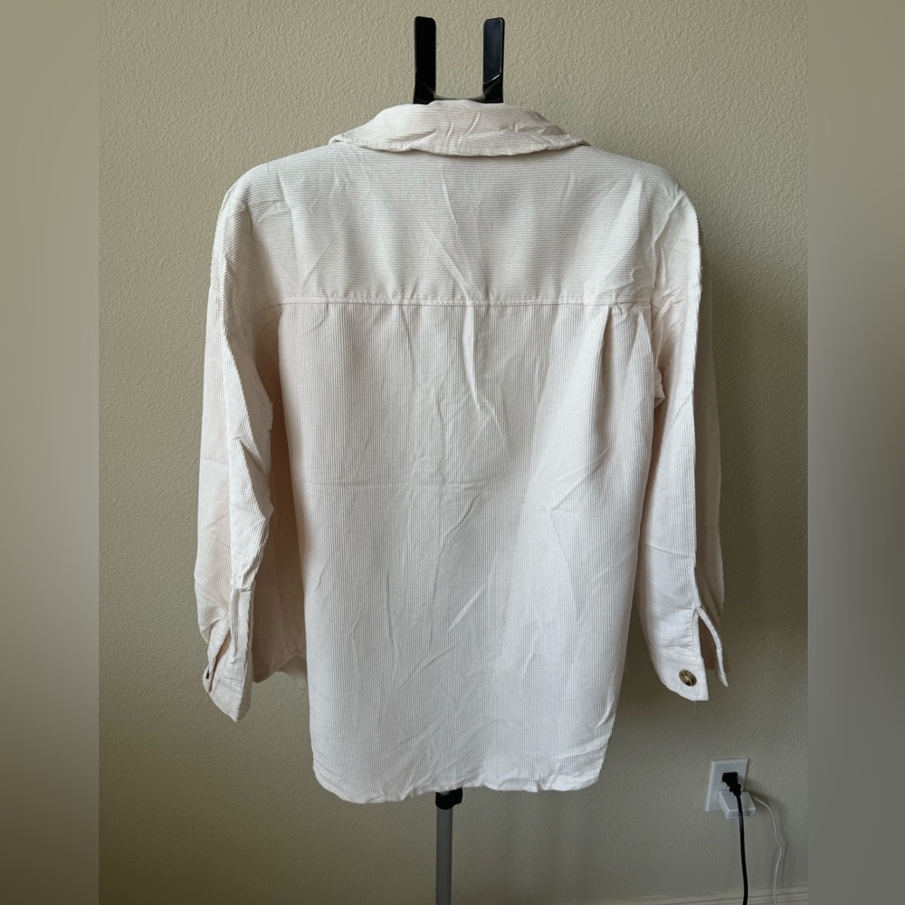 Beyove Womens long Sleeve Button down Shacket - Picture 2 of 5